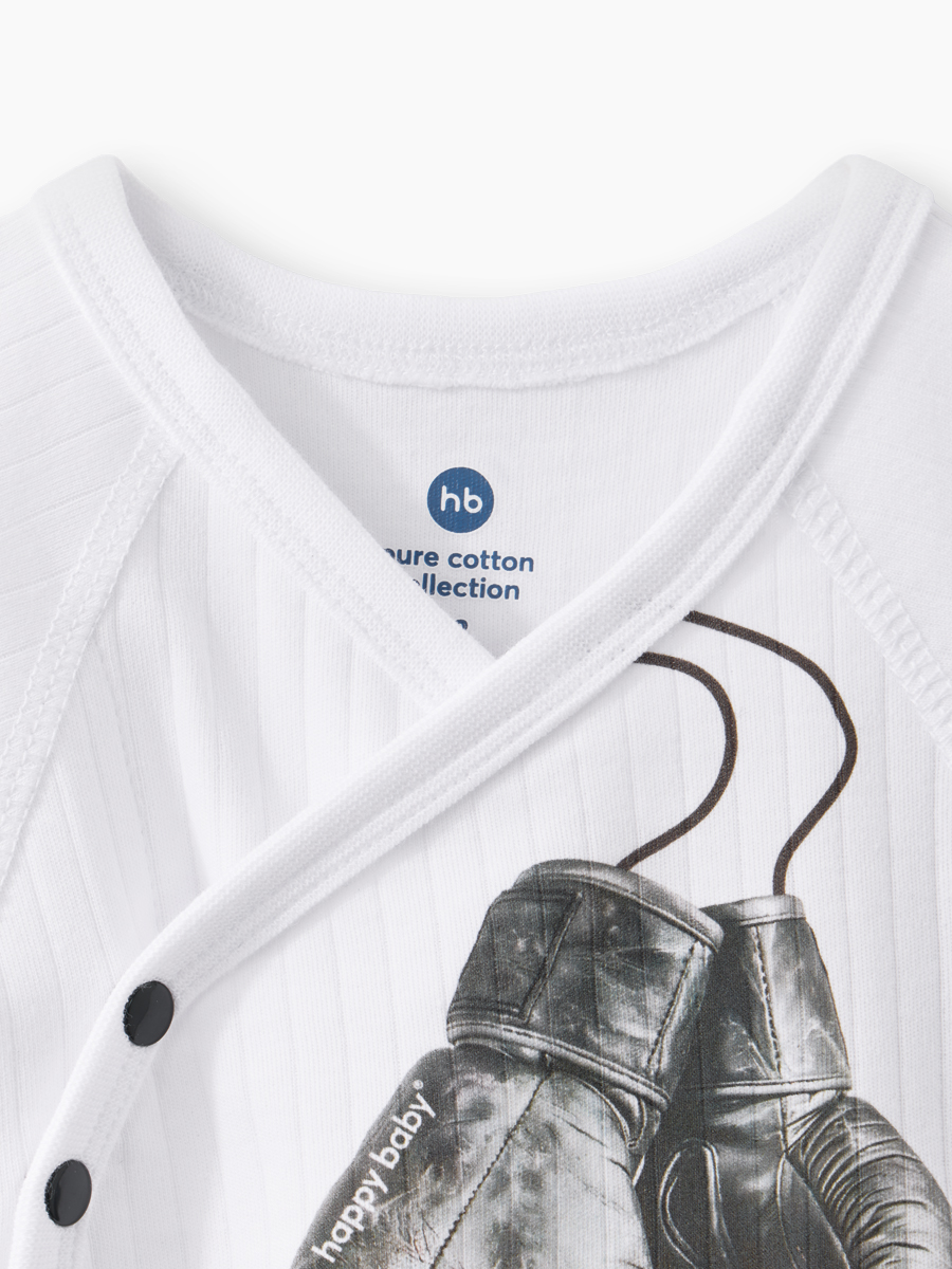 Боди 2 шт Happy Baby 90154-0_black-white - фото 10