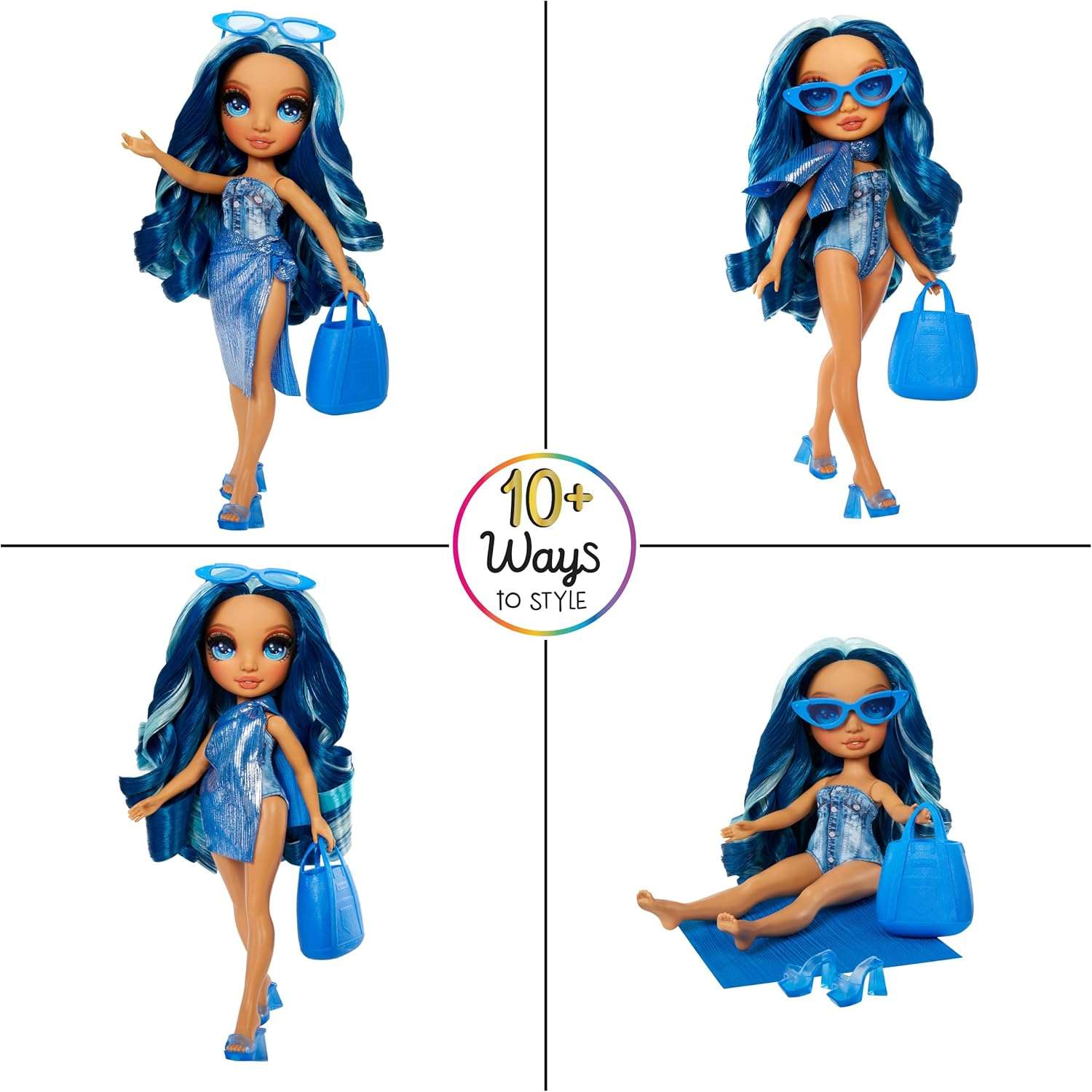 Кукла Rainbow High Swim and Style Fashion Skyler 507307EUC - фото 4