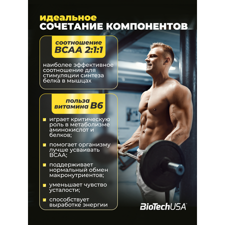 БЦАА BiotechUSA BCAA+B6 200 таблеток