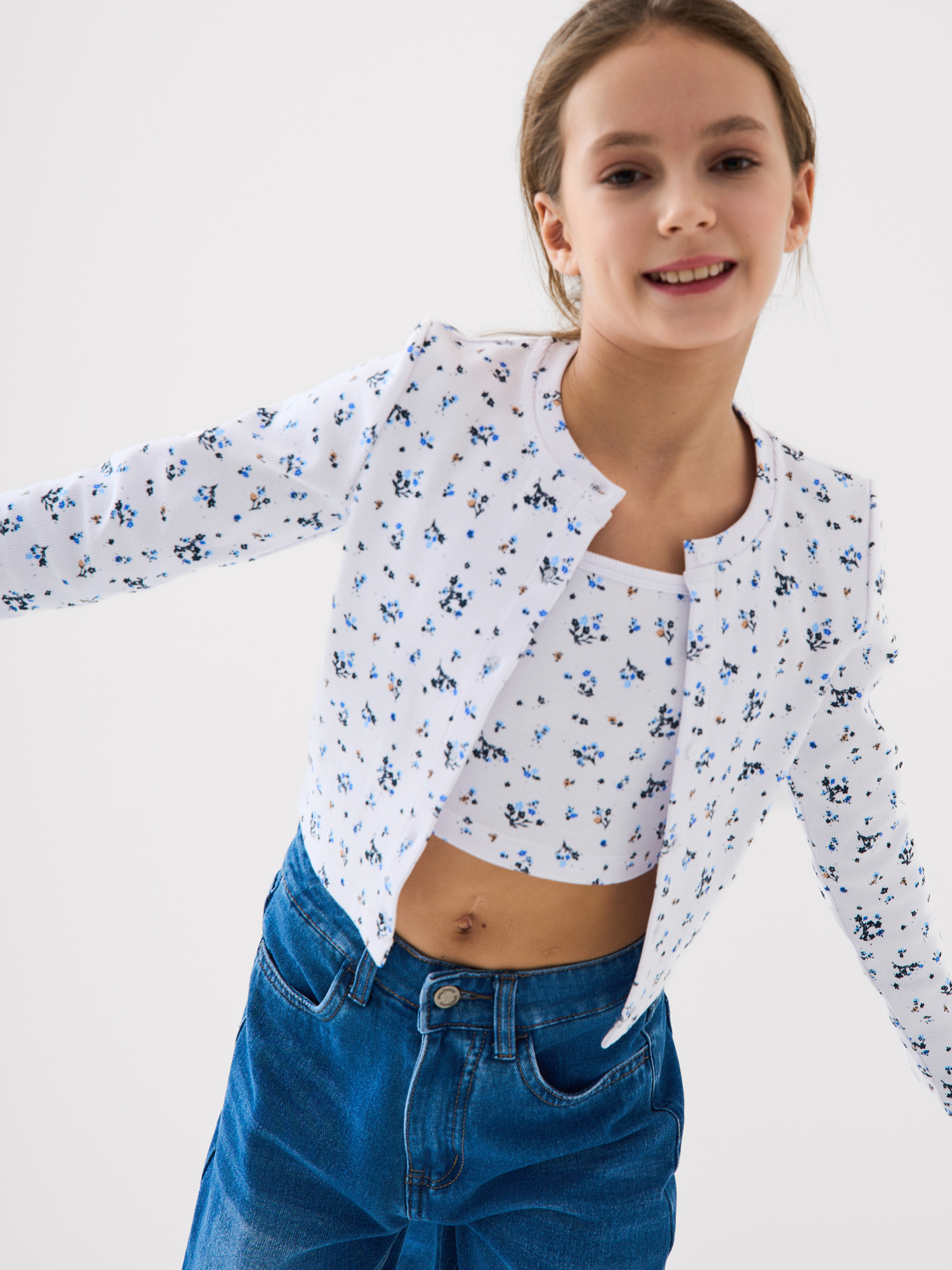 Топ и кардиган PlayToday 12621615 - фото 2