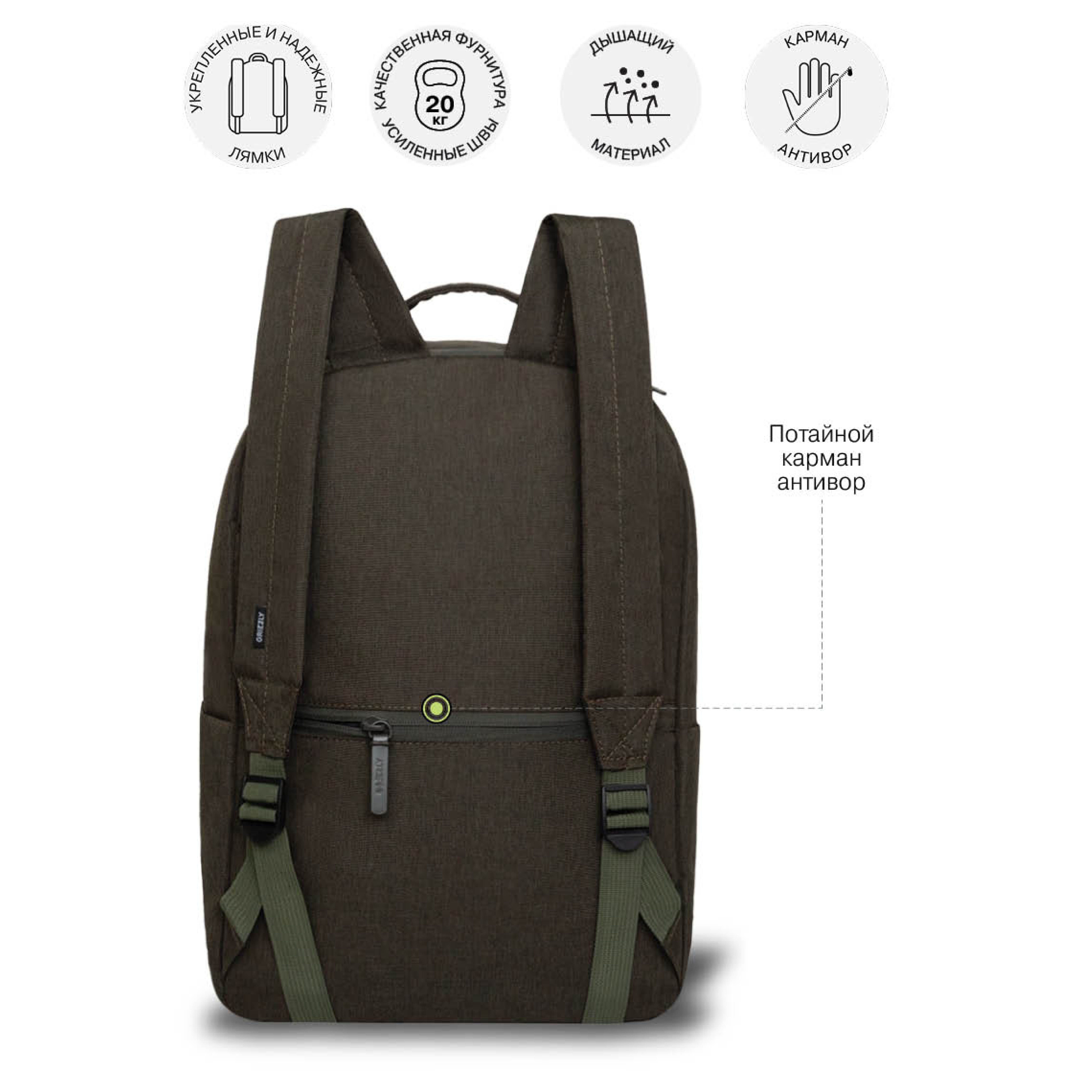 Рюкзак Grizzly для мальчика - фото 8