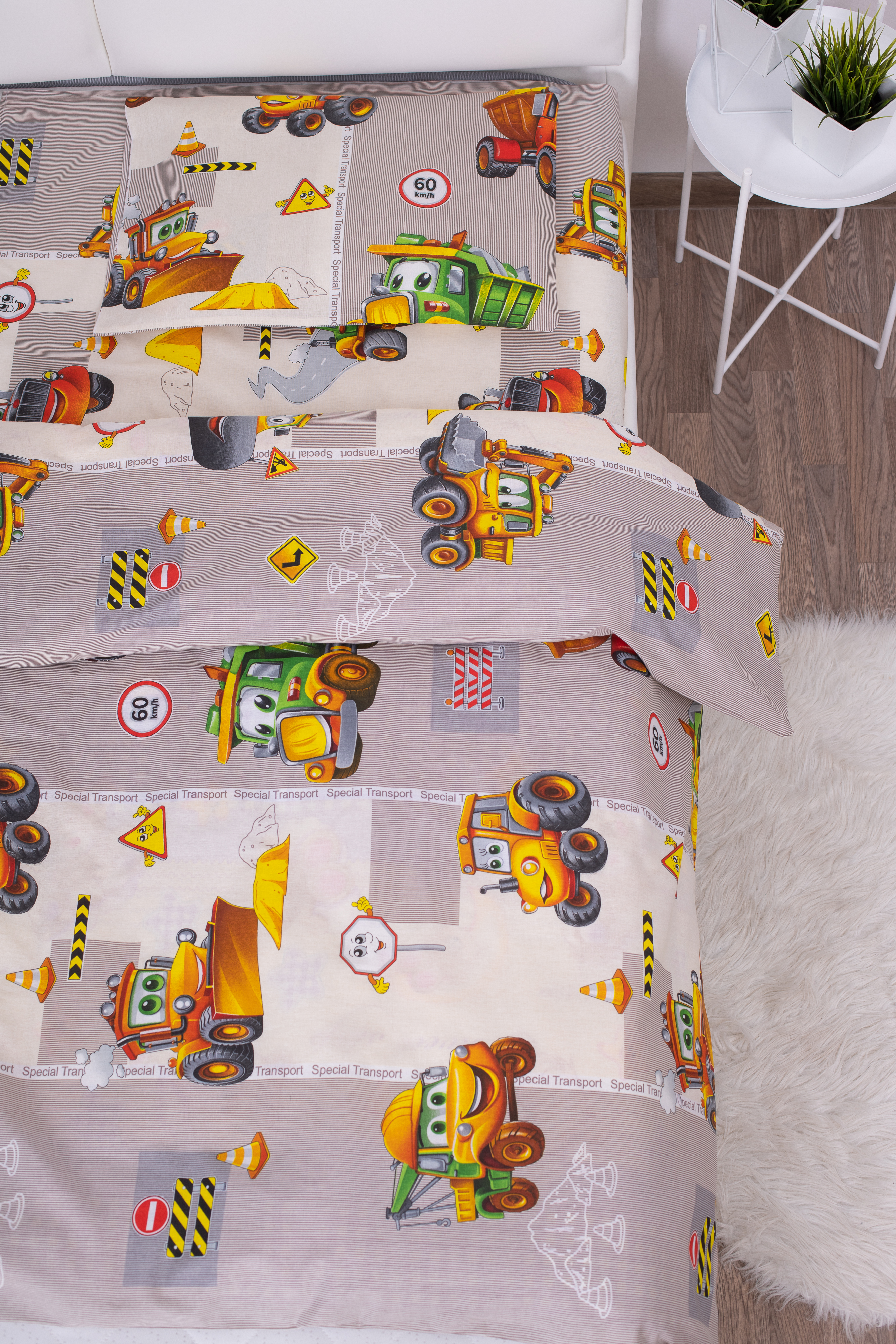 Комплект постельного белья MILANIKA Грузовичок 3 предм. - фото 3