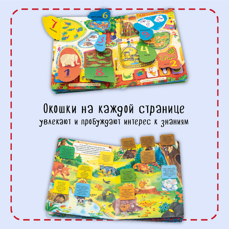 Набор книжек с окошками BimBiMon Для маленьких почемучек 4 шт