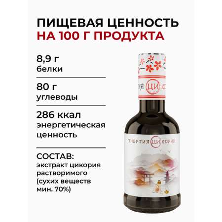 Цикорий Энергия Ци экстракт растворимый жидкий