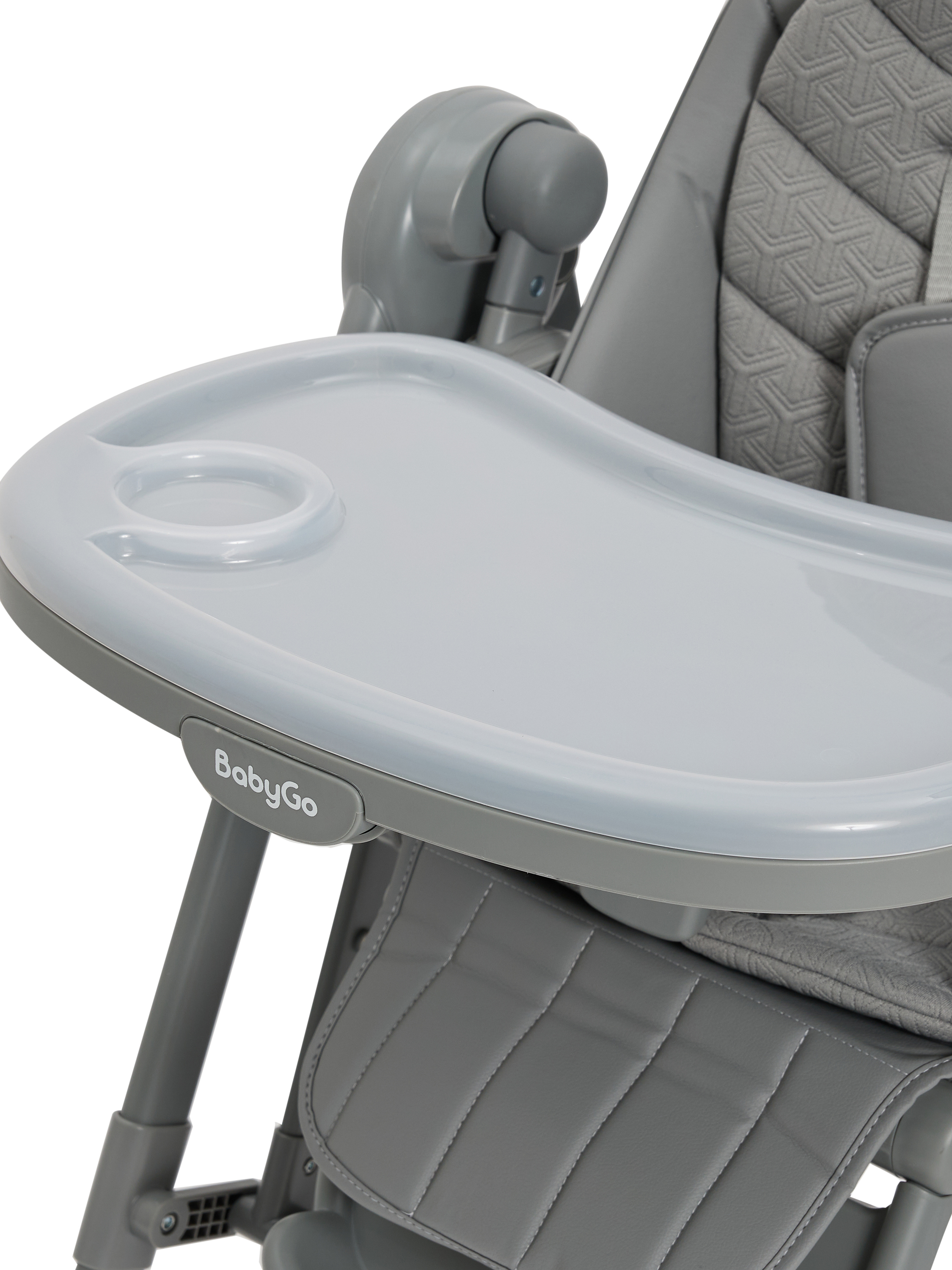 Стульчик для кормления BabyGo Huggi grey серый - фото 12
