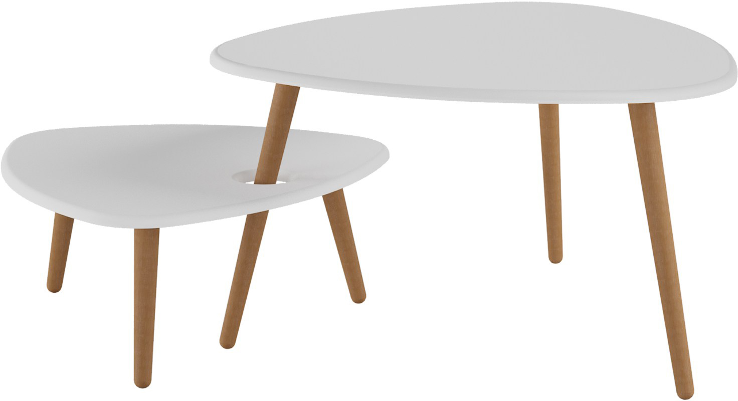 Стол журнальный КАЛИФОРНИЯ МЕБЕЛЬ Стилгрей белый - фото 1