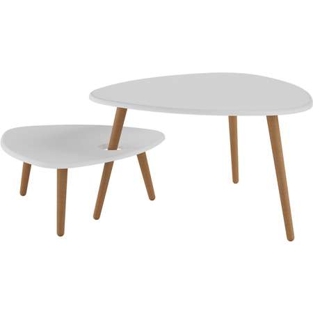 Стол журнальный КАЛИФОРНИЯ МЕБЕЛЬ Стилгрей белый