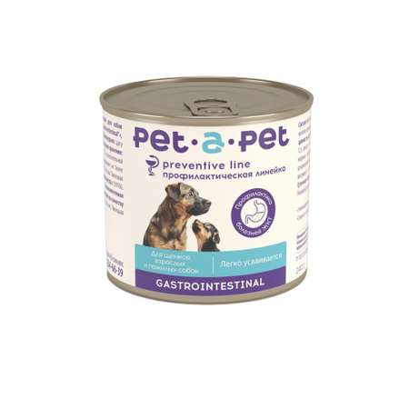 Корм для собак Pet-a-Pet 240г диетический профилактика болезней ЖКТ Gastrointestinal