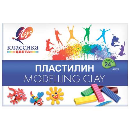 Пластилин Луч 24 цв.