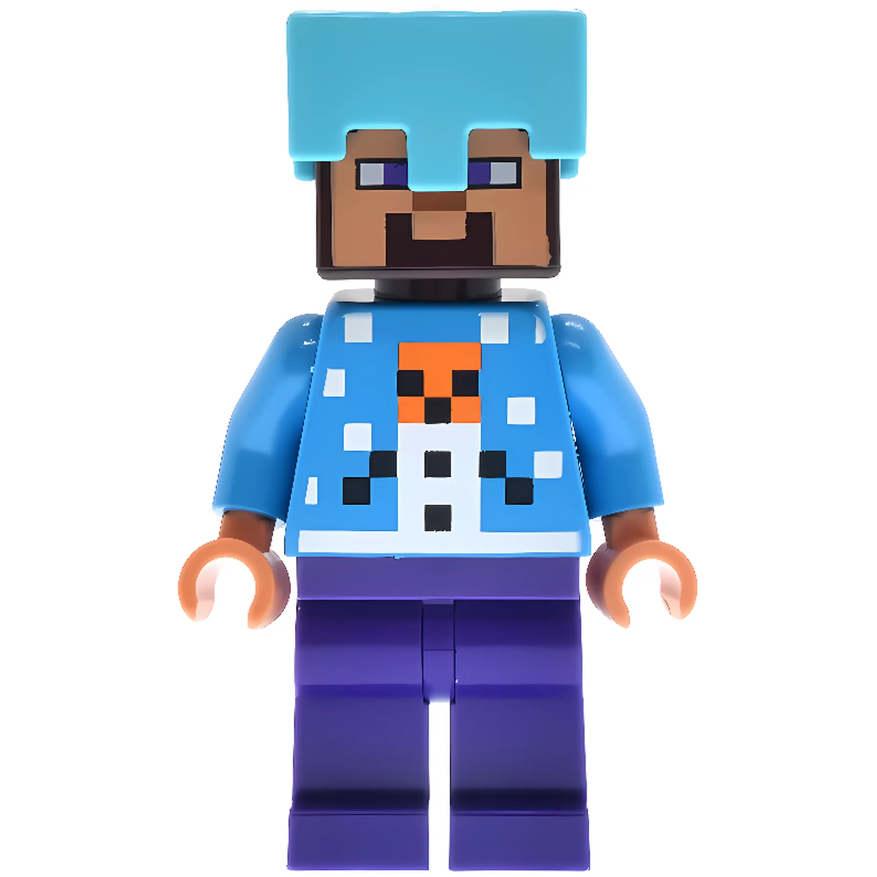 Изображение товара Коллекционная минифигурка LEGO Minecraft Steve с зимним свитером и шлемом Изображение товара Коллекционная минифигурка LEGO Minecraft Steve с зимним свитером и шлемом