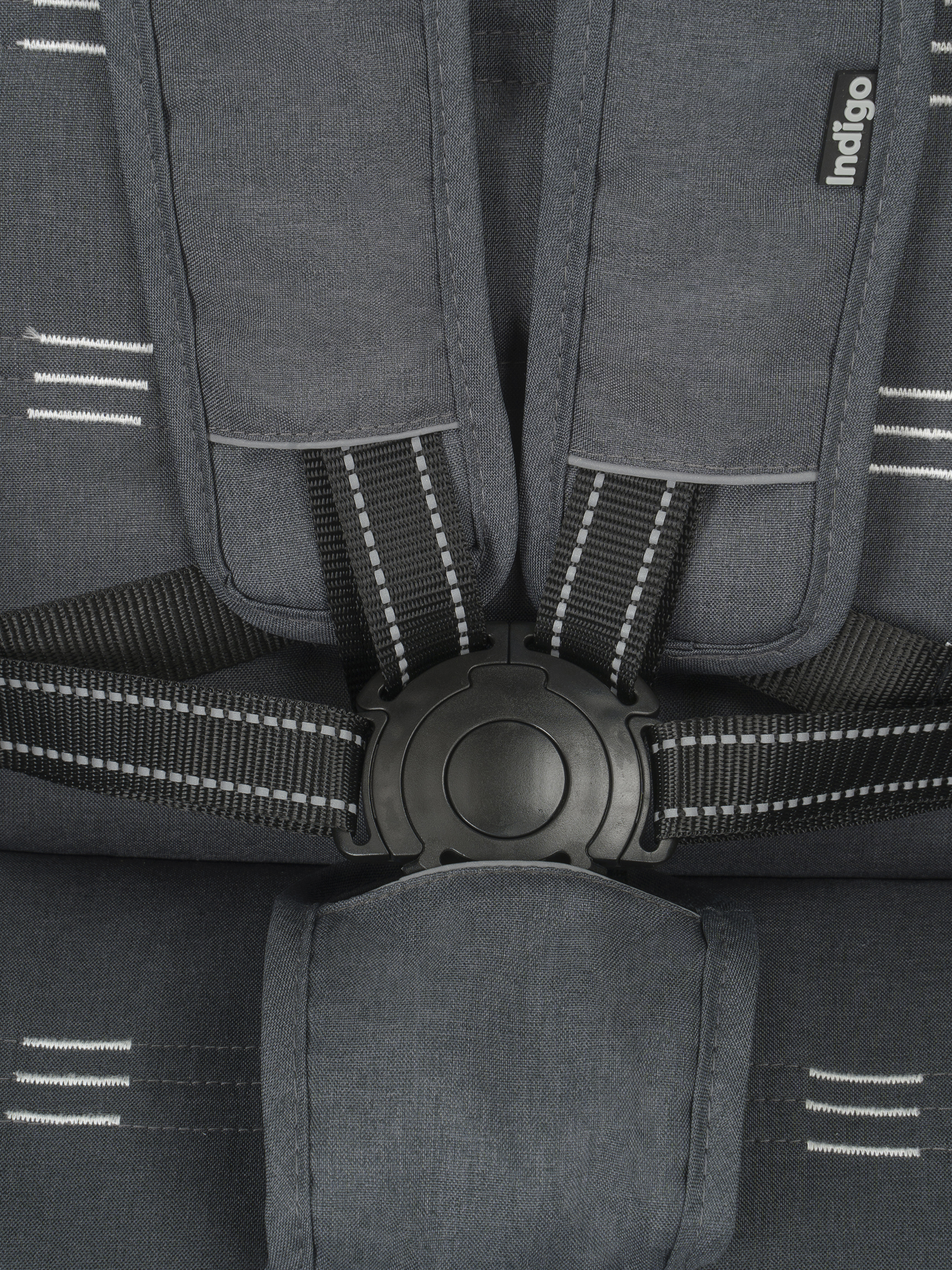 Коляска прогулочная Indigo Mega темно-серый - фото 25