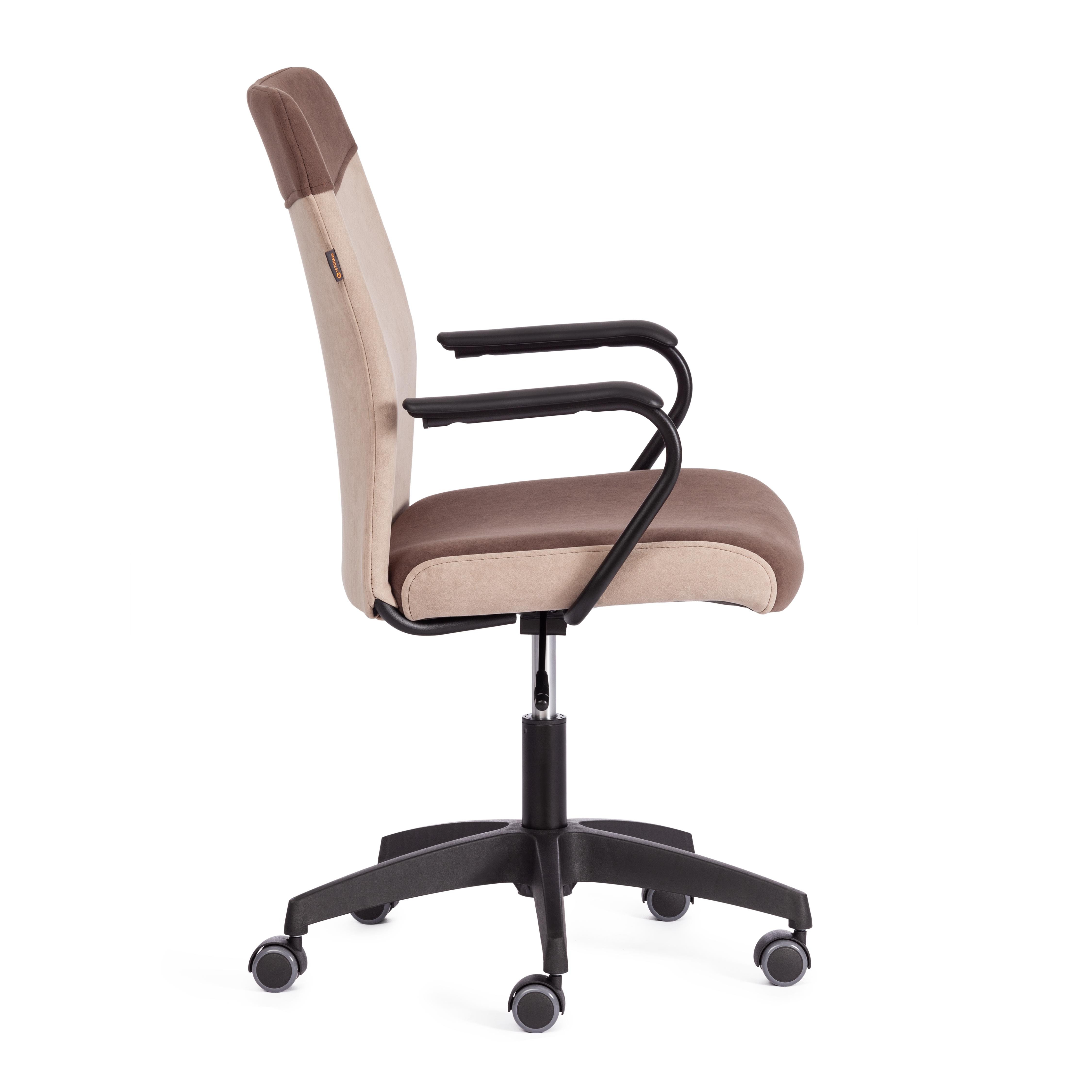 Компьютерное кресло TETCHAIR Флай флок коричневый бежевый - фото 3