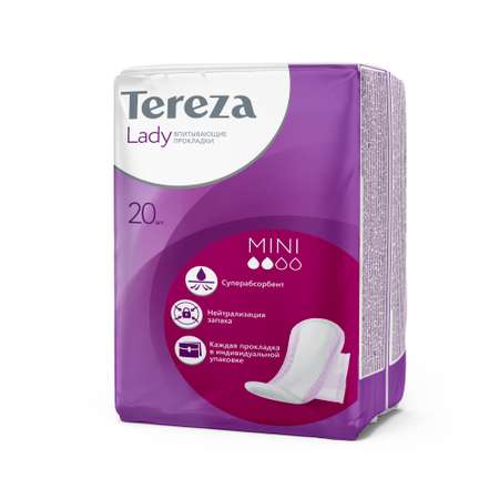 Прокладки впитывающие TerezaLady Mini 20шт