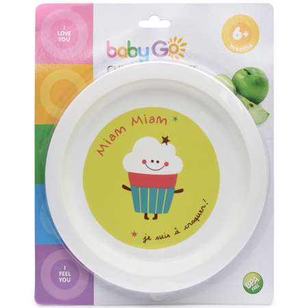 Тарелка BabyGo 1 предм. в ассортименте