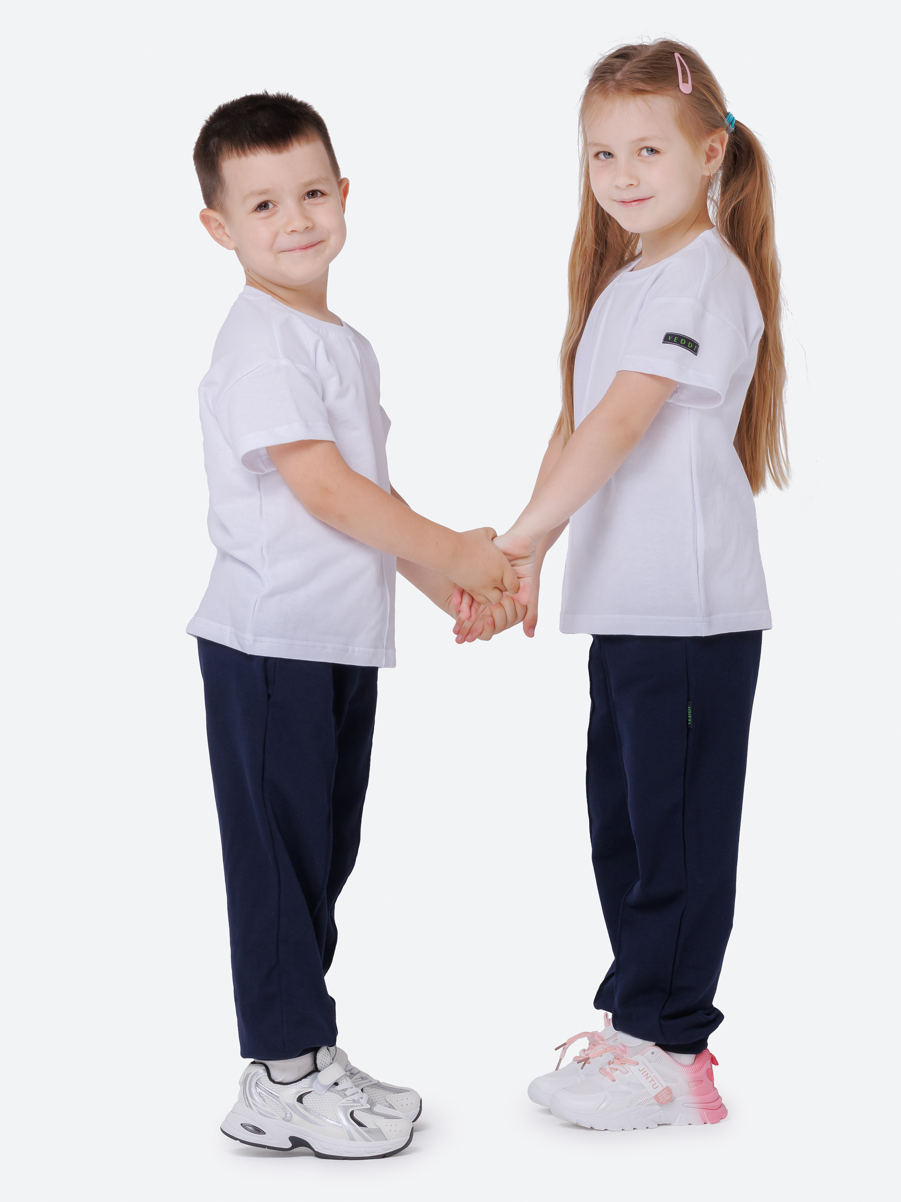 Спортивный костюм VEDDI 2080/6041фп-2024-белый/синий - фото 3