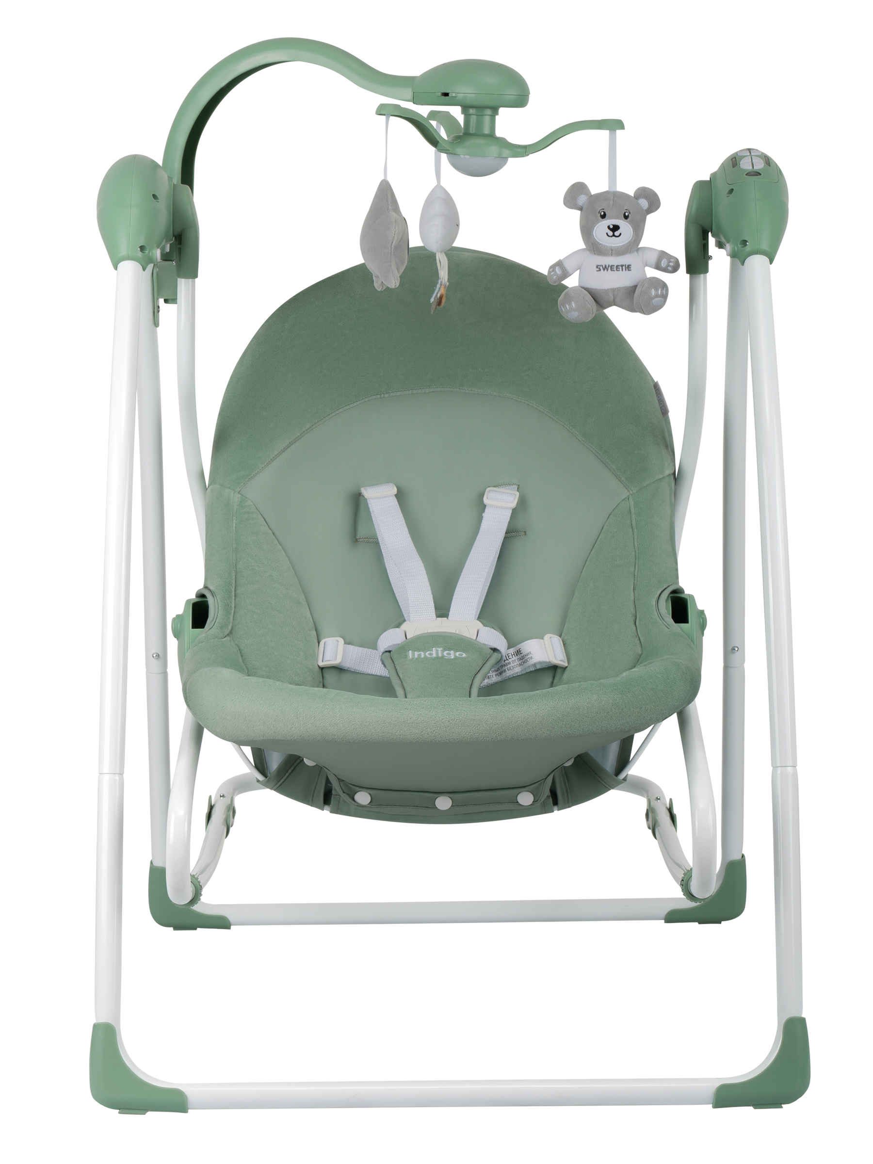 Качели Indigo Fresh зеленый-серый - фото 12