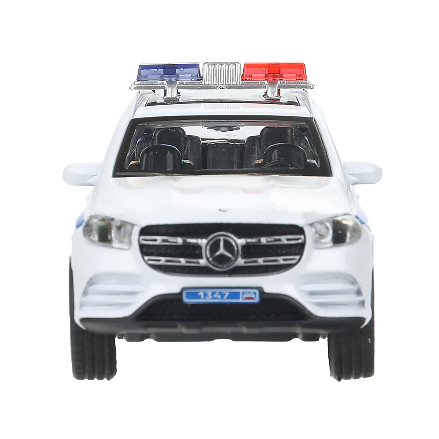Полицейская машина Технопарк Mercedes Benz белый 396481 - фото 8