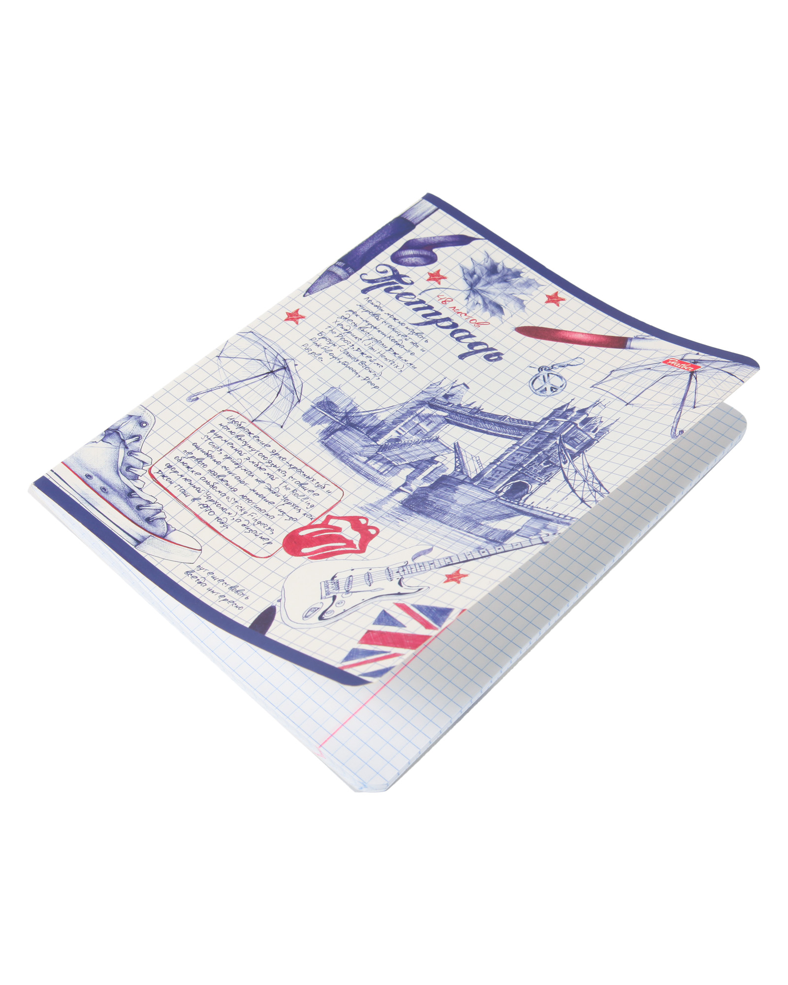 Общая тетрадь Hatber клетка 48 лист. в ассортименте - фото 6