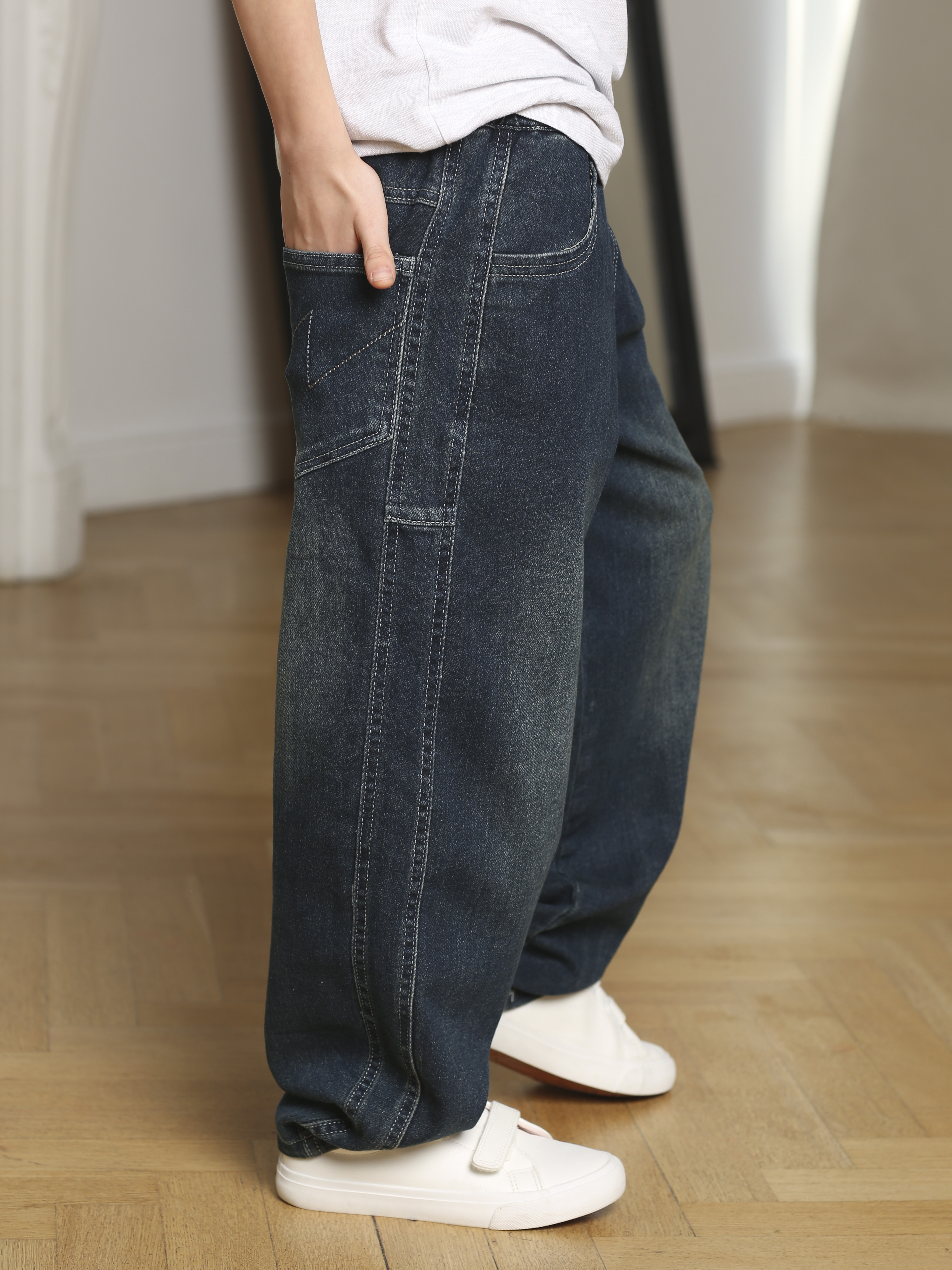 Джинсы-багги СИНИЙ МИР R2-IL - фото 8