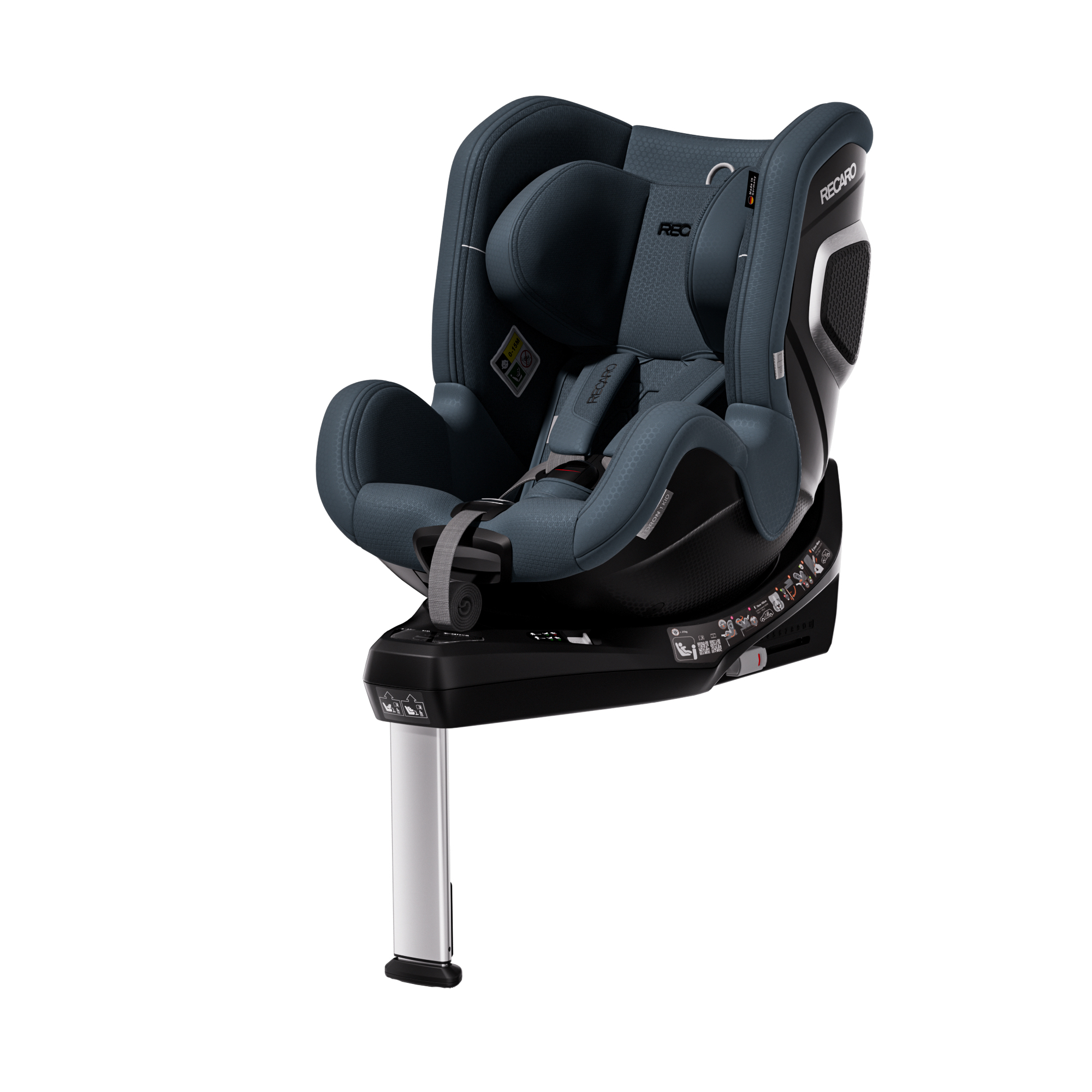 Автокресло Recaro Toron 1 Kid Isofix 0+/1 (0-18 кг) серый - фото 7