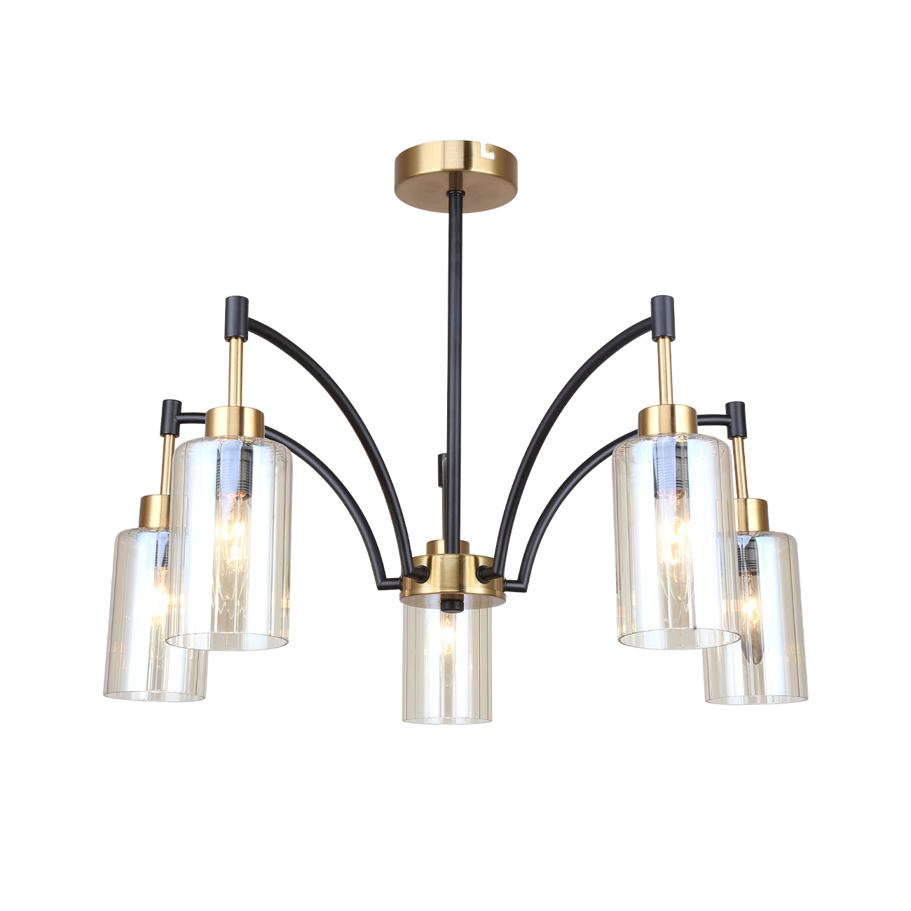 Люстра ESCADA Escada 1166/5P Brass/Black - фото 1