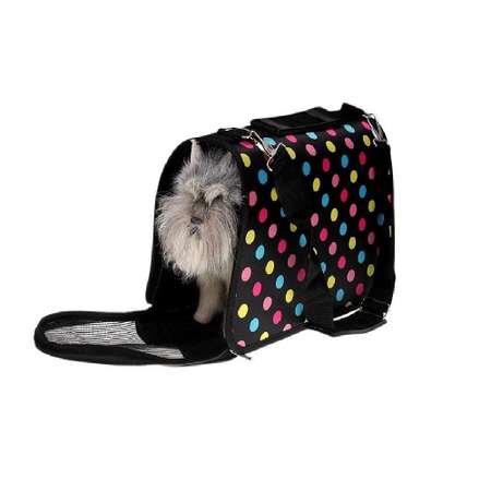 Сумка-переноска для животных S Lilli Pet City 43х20х27 см черная