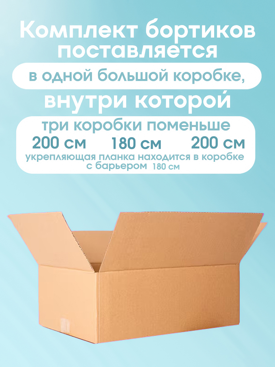 Защитный барьер CINLANKIDS комплект бортиков 180х200 - фото 5