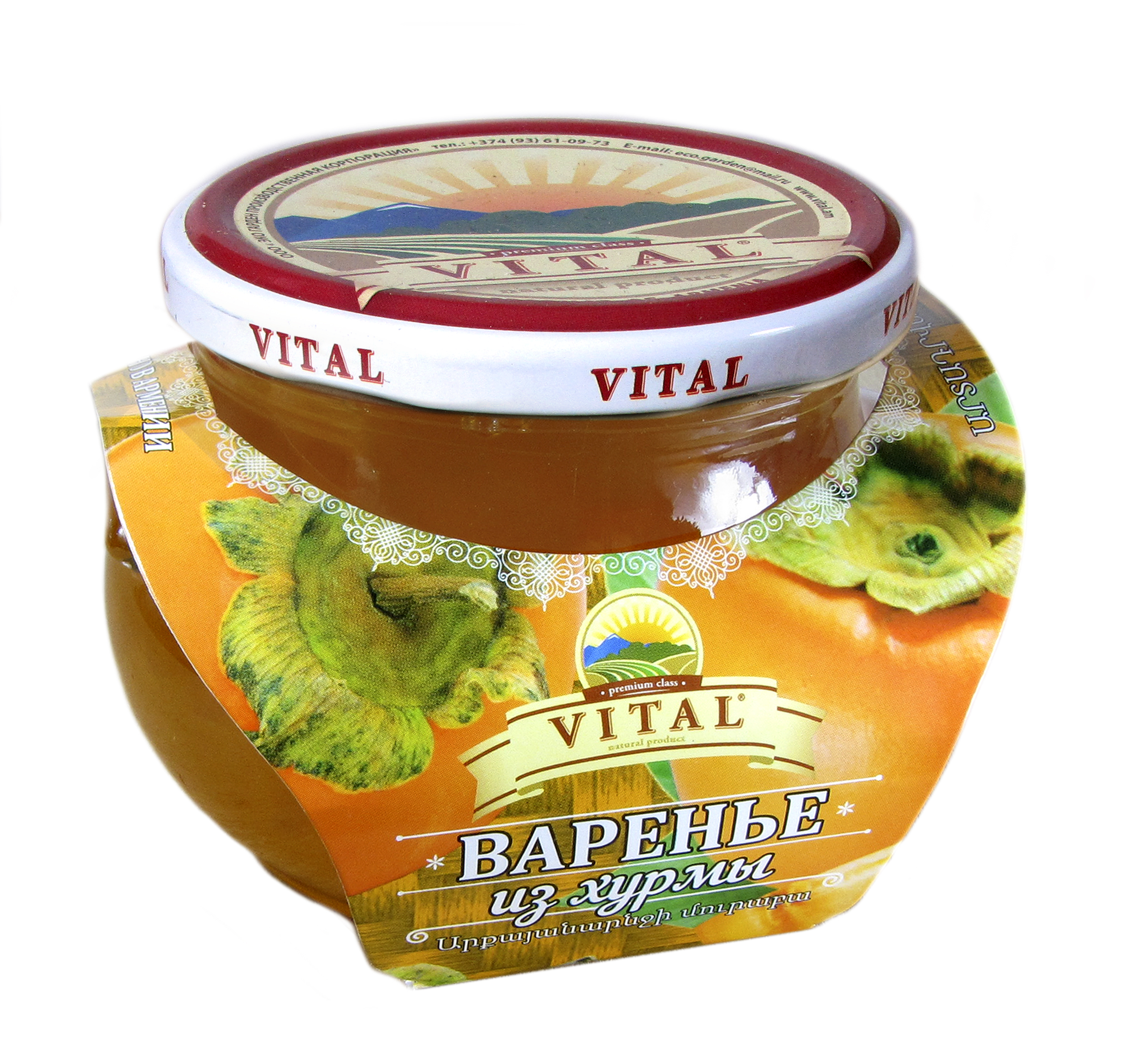Варенье VITAL из хурмы 430г - фото 1