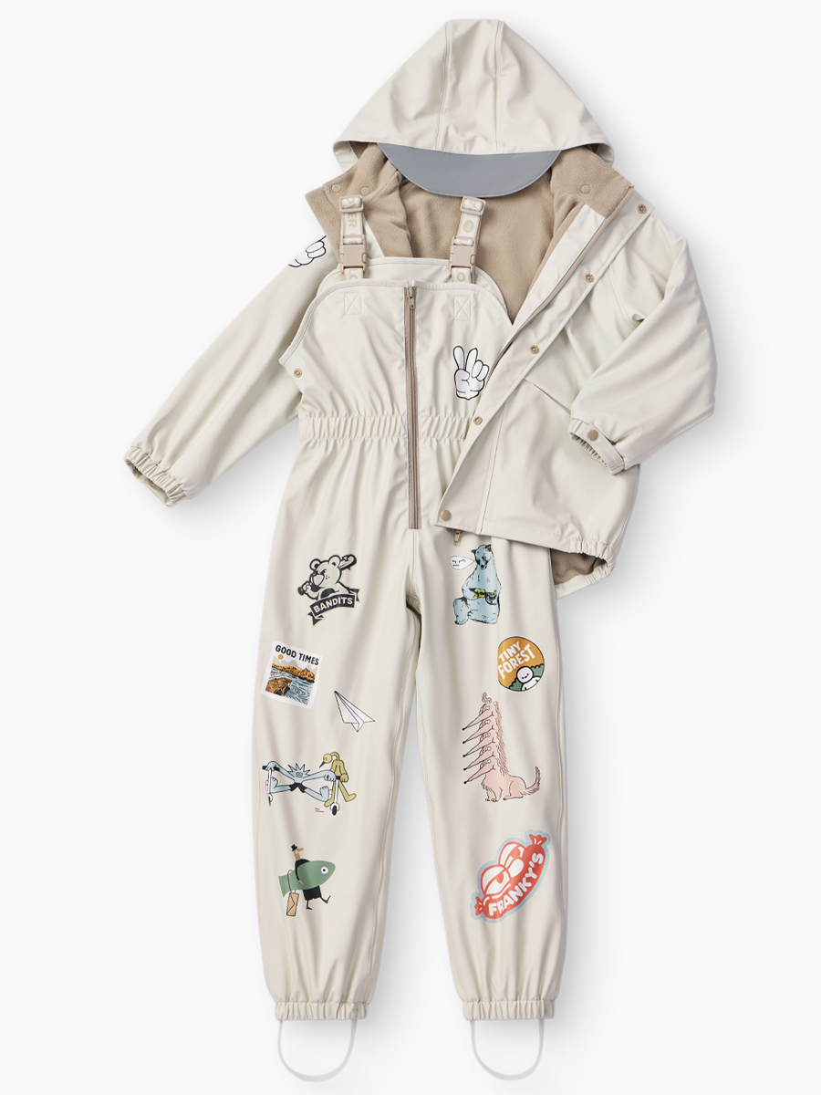 Куртка и полукомбинезон Happy Baby 88500-1_sand-stickers - фото 2
