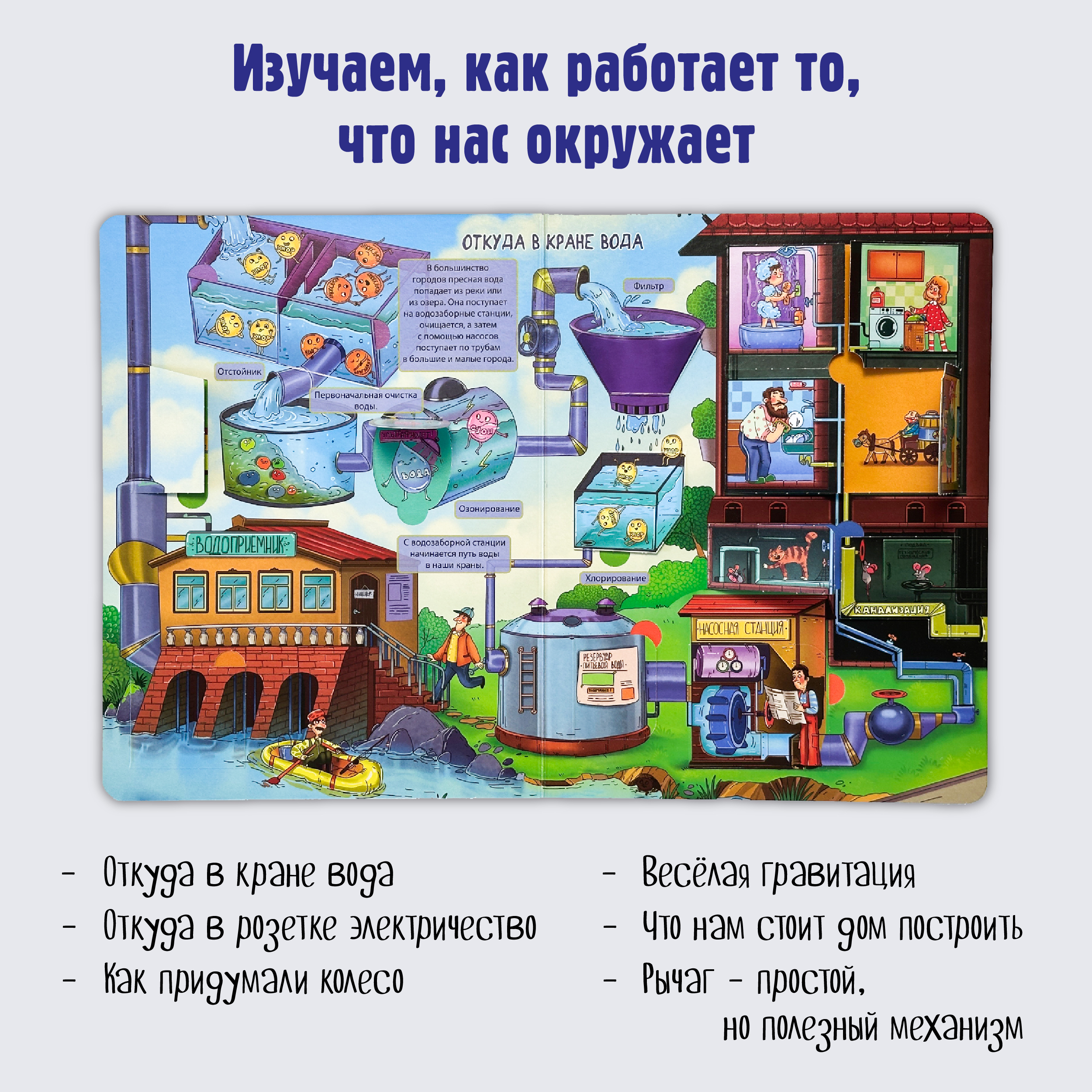 Энциклопедия с окошками БимБиМон Книга детская Виммельбух - фото 2