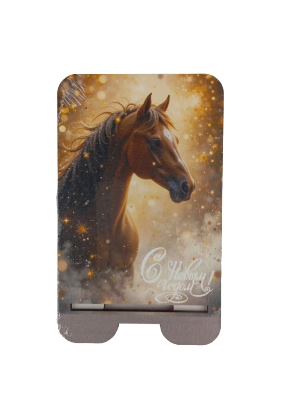 Подставка для телефона Задира новогодняя символ года Лошадь набор 2 шт. - фото 5