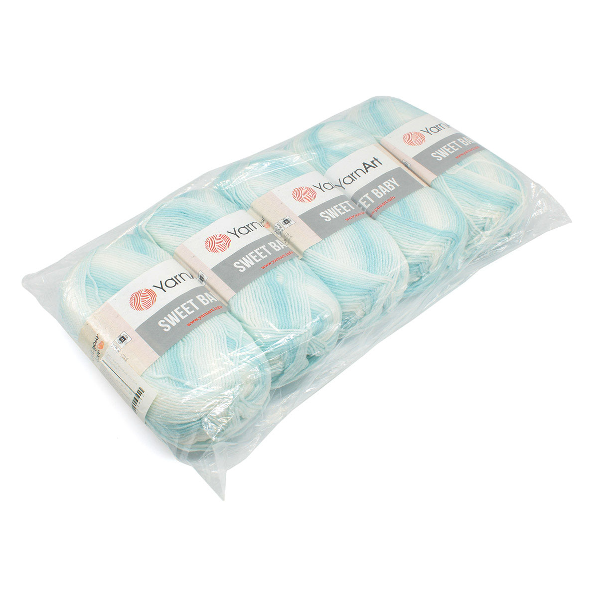 Пряжа для вязания YarnArt Sweet Baby 100 гр 300 м акрил тонкая детская 5 мотков цвет 915 - фото 8