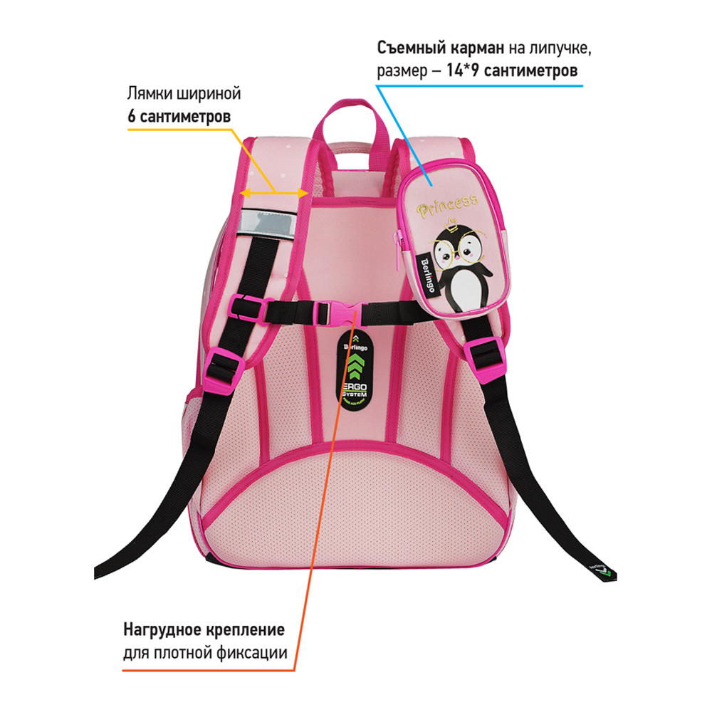 Ранец BERLINGO Expert Plus Princess - фото 7