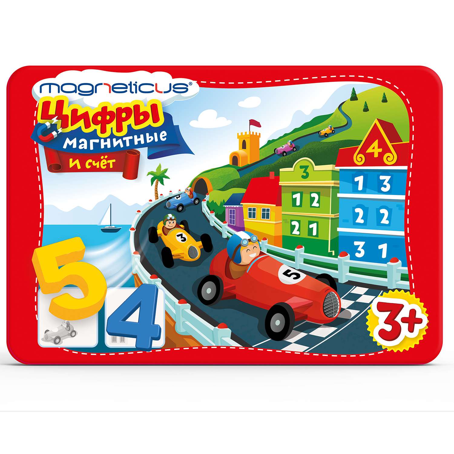 Игра настольная MAGNETICUS Цифры и счет с заданиями магнитная MA-086 - фото 1