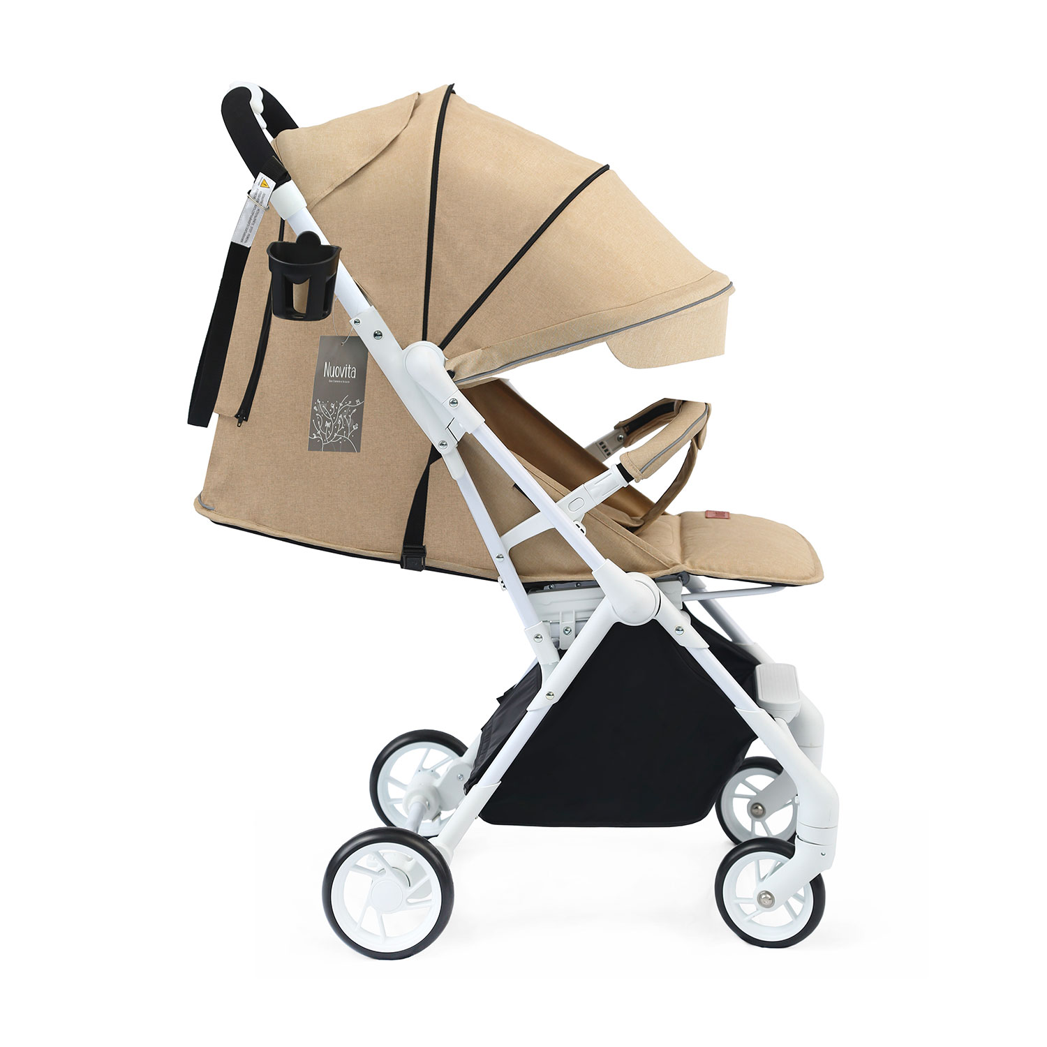 Коляска прогулочная Nuovita бежевый - фото 16
