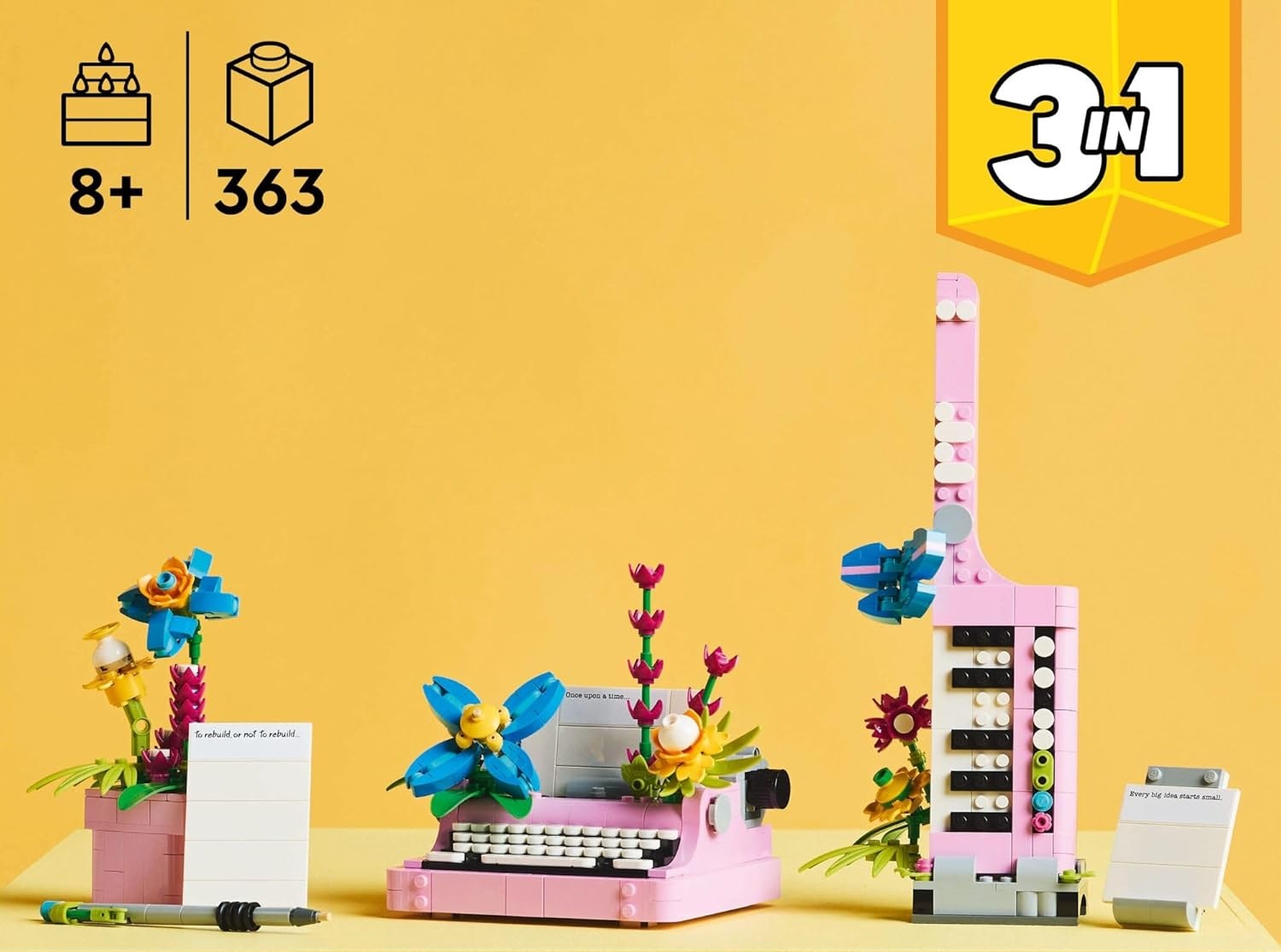 Конструктор LEGO Creator Пишущая машинка с цветами - фото 2