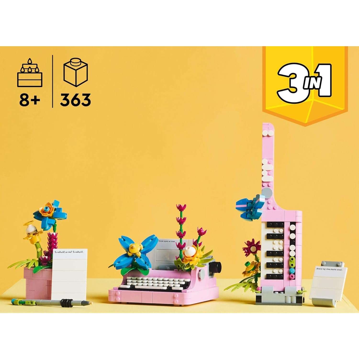 Конструктор LEGO Creator Пишущая машинка с цветами - фото 2