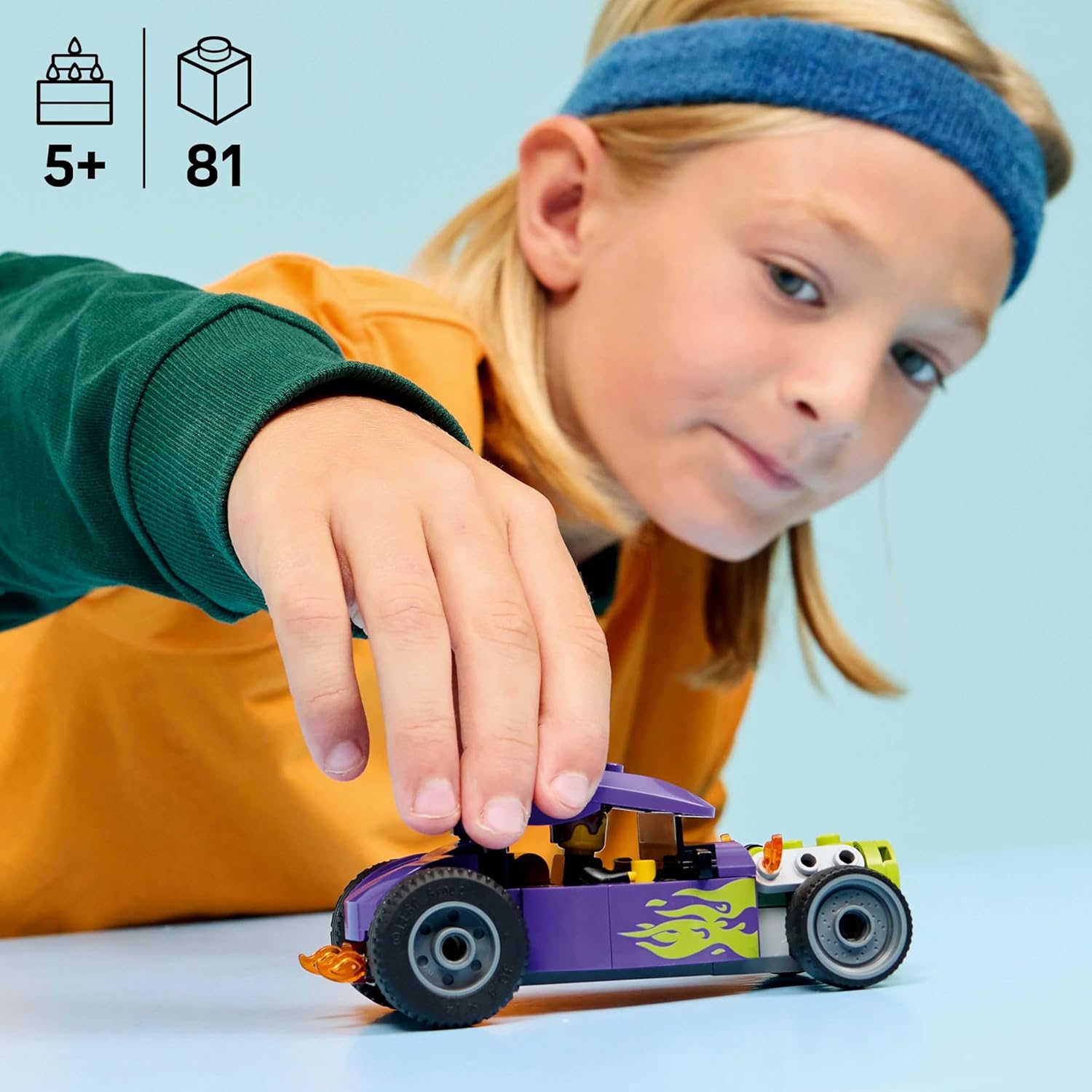 Конструктор LEGO City Гоночный автомобиль 81 дет. - фото 7