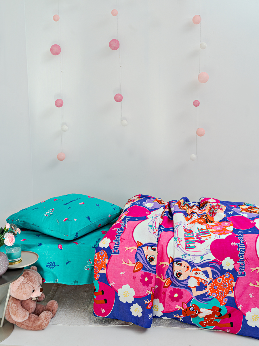 Комплект постельного белья Павлинка Enchantimals полутораспальный 3 предм. - фото 7