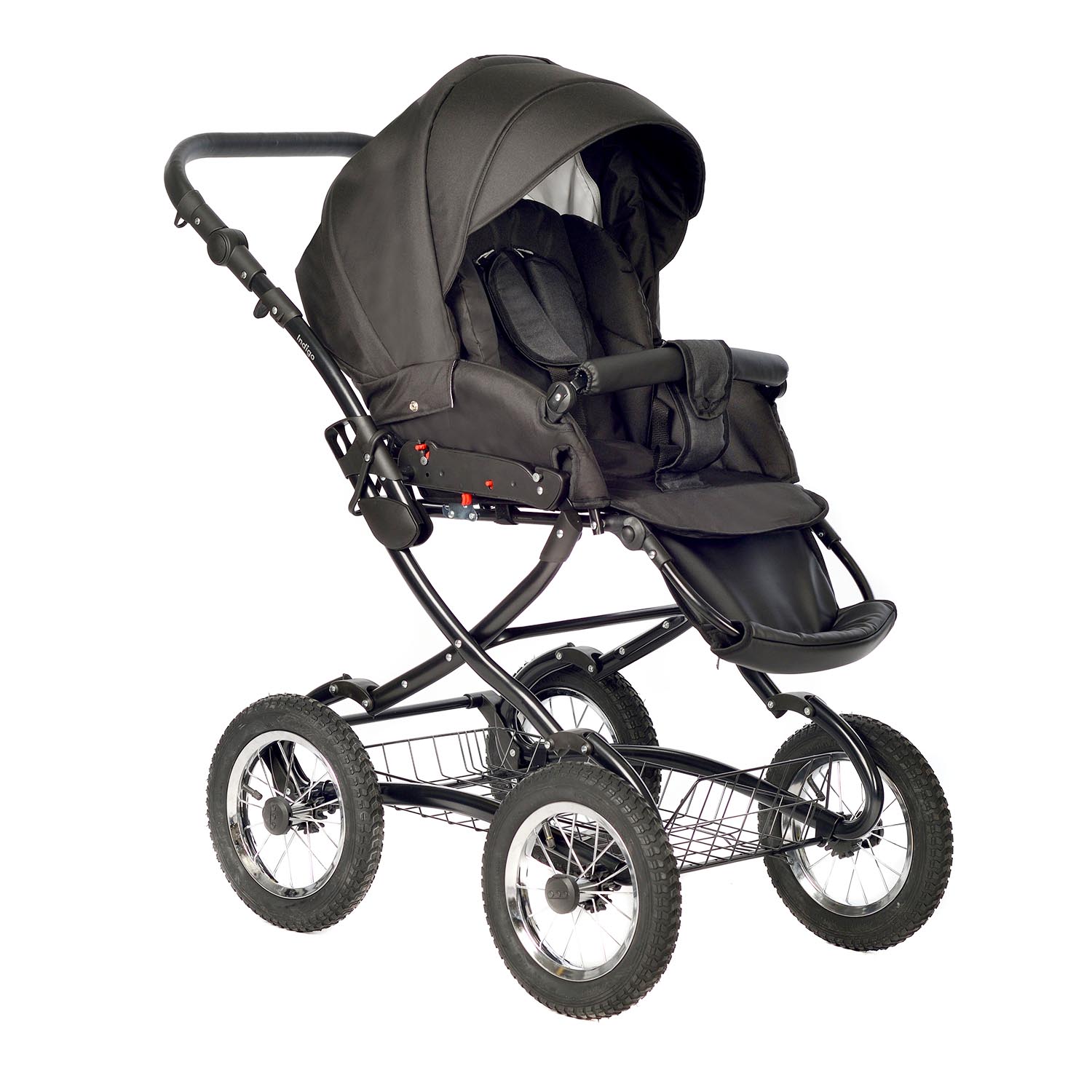 Коляска 2в1 Indigo Barbara Classic 06 черный - фото 4