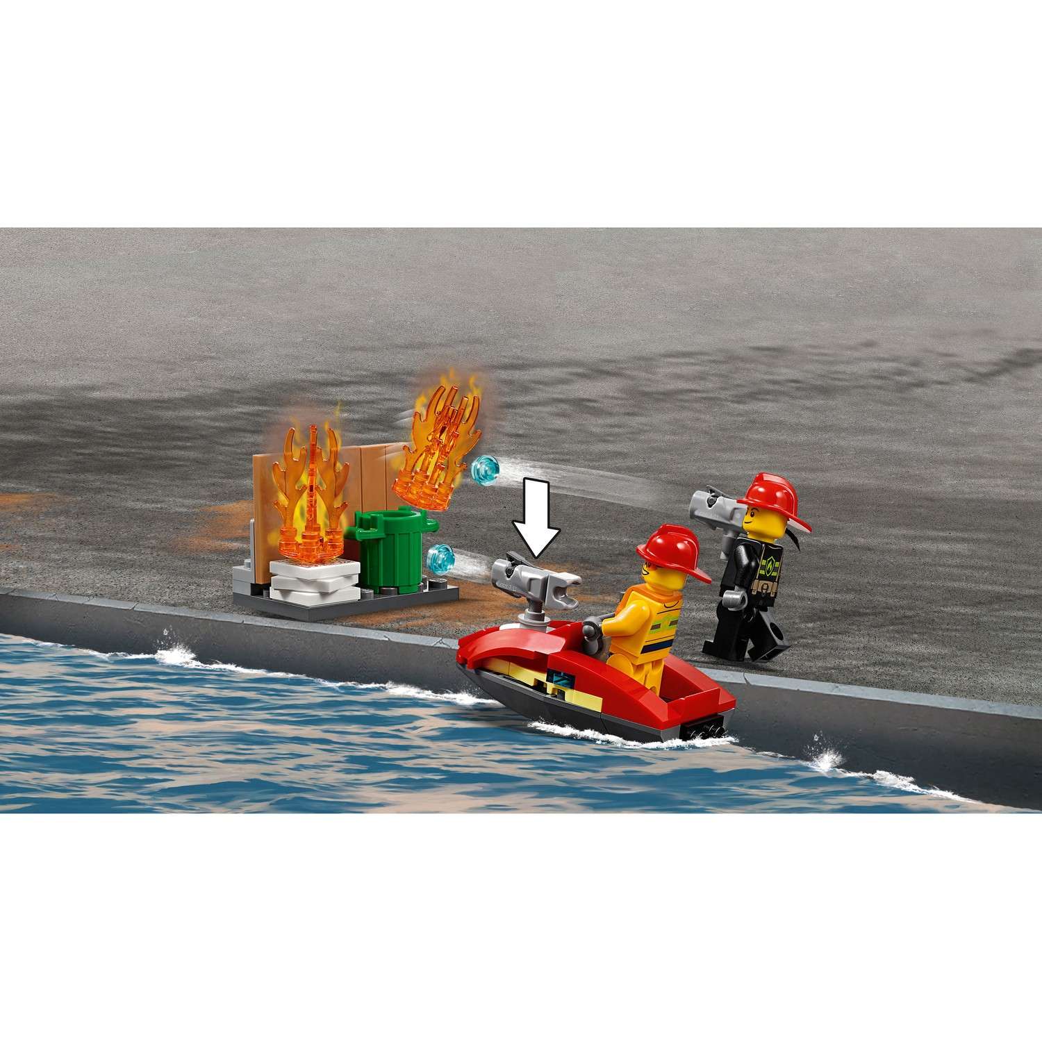 Конструктор LEGO City Fire Пожарное депо блочный - фото 10