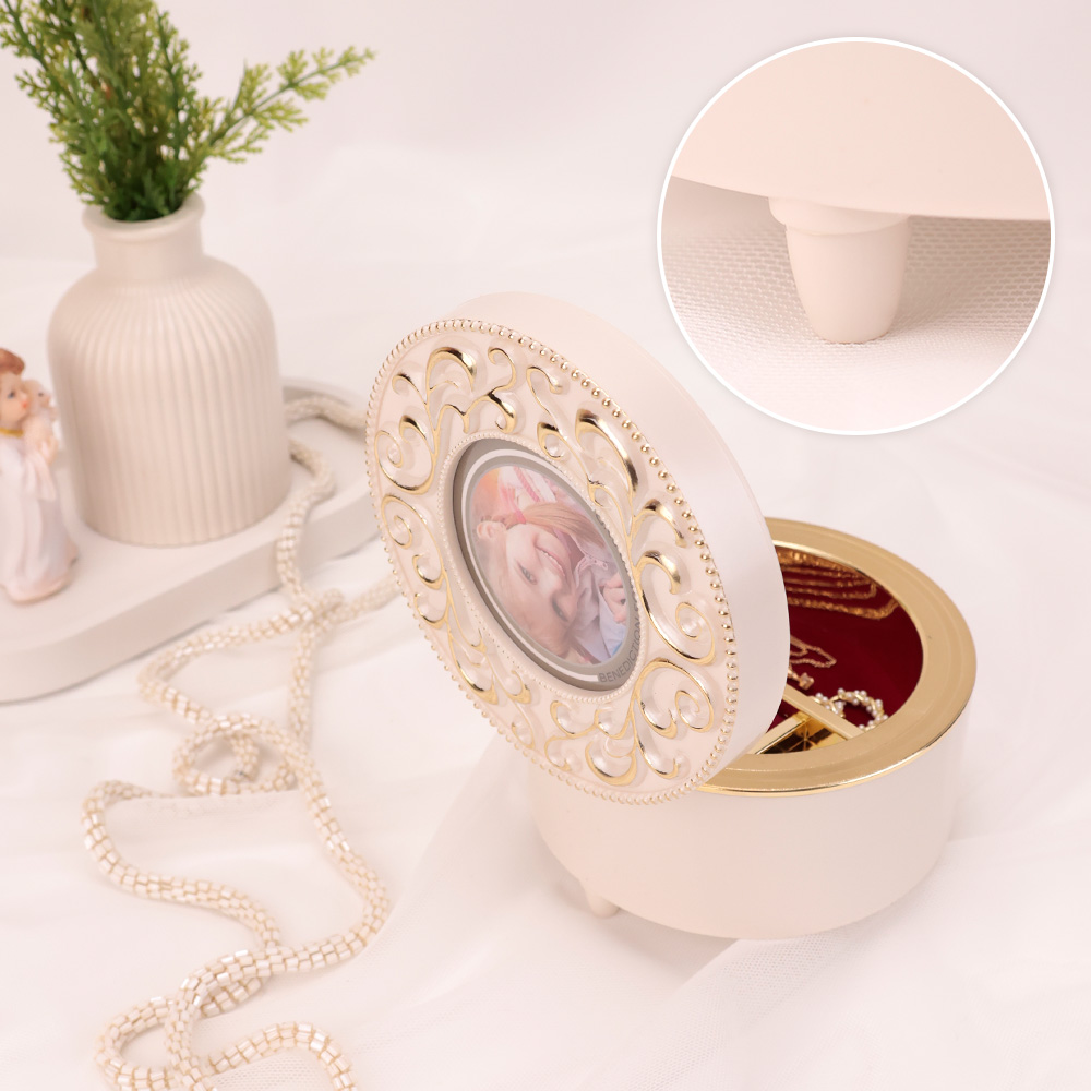 Детская Шкатулка музыкальная TIPTOPOLIS Круглая белая - фото 7