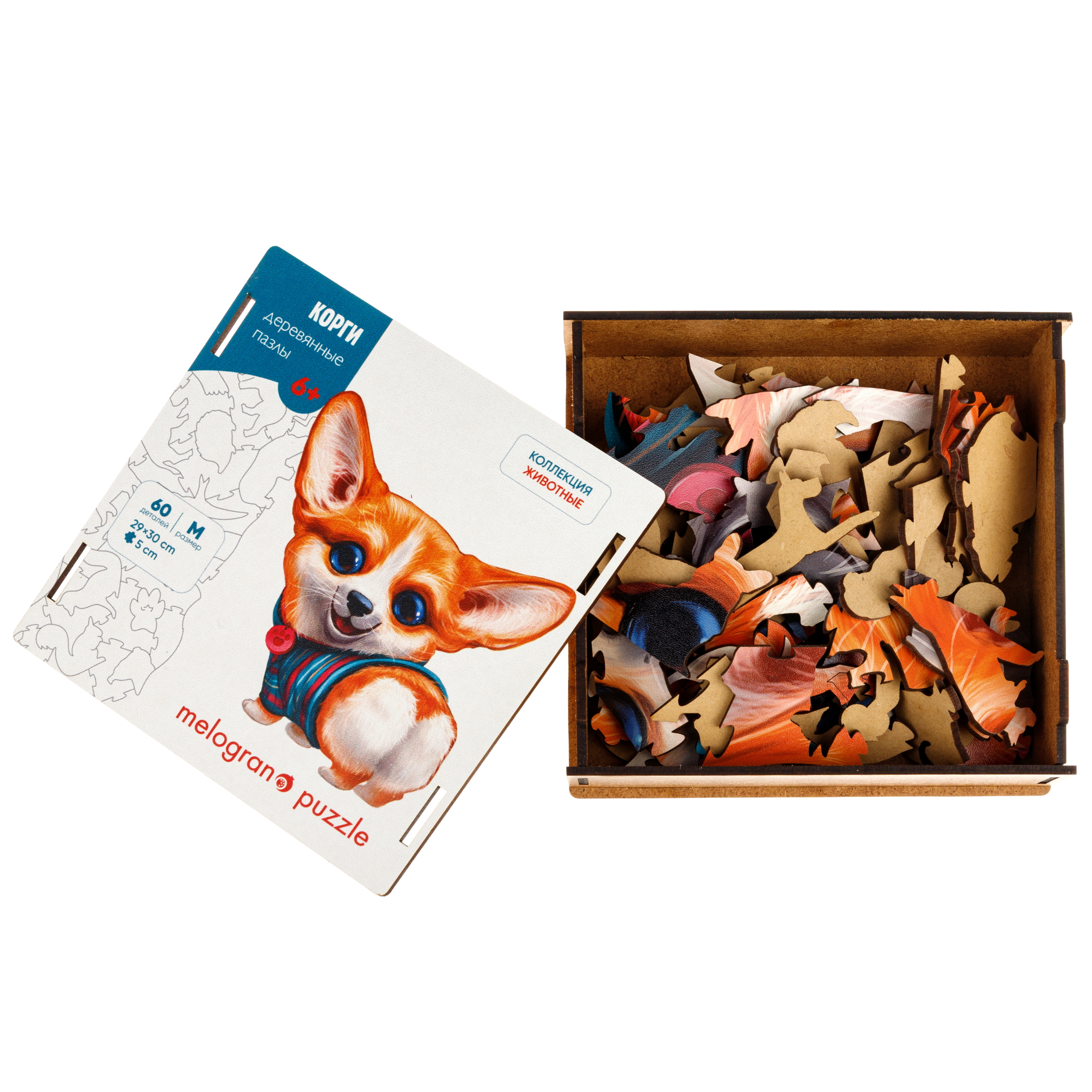 Пазл 1TOY с собакой Корги деревянный - фото 13