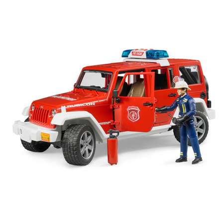 Пожарная машина Bruder Jeep с фигуркой
