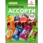 Конфеты шоколадные Кремлина Ассорти сухофрукты 500г