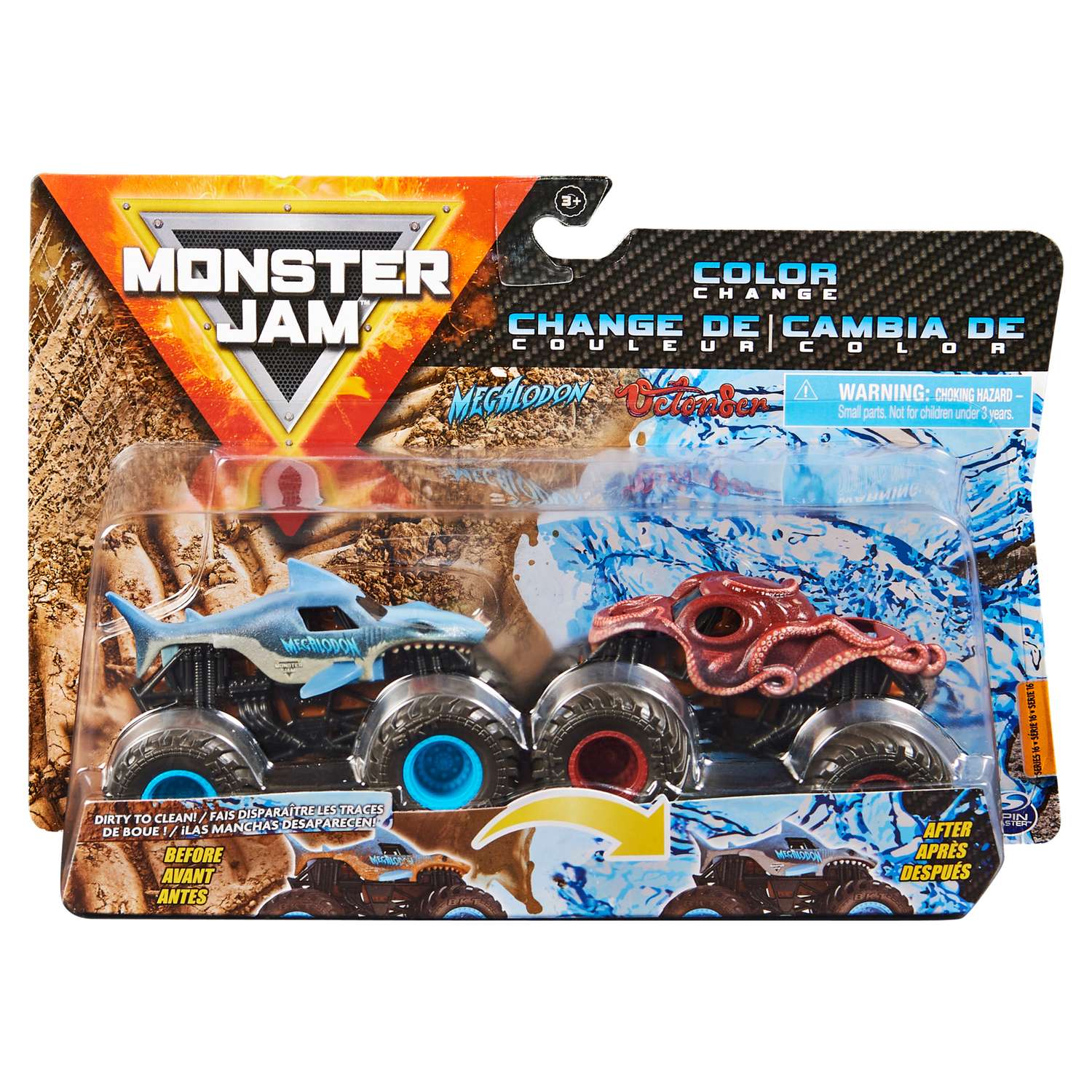 Автомобиль Monster Jam Megalodon 1:64 6044943 - фото 4