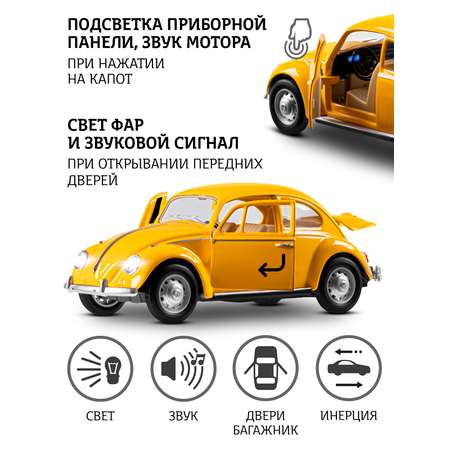 Автомобиль АВТОпанорама Volkswagen Classical Beetle 1967 1:28