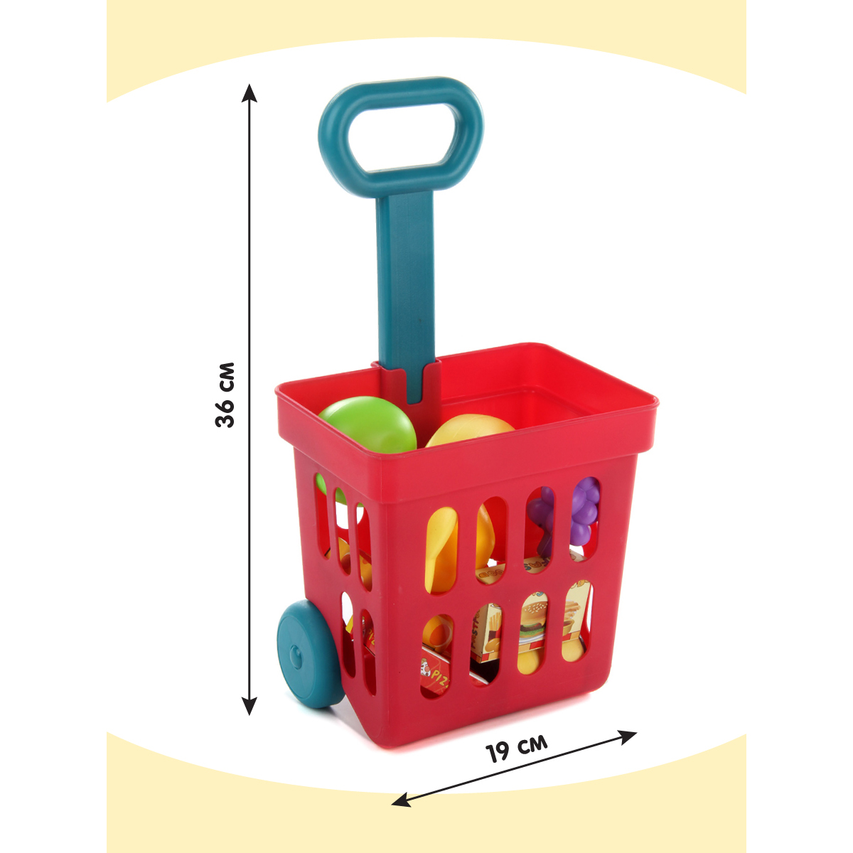 Игровой набор Veld Co продукты, тележки и корзинки - фото 2