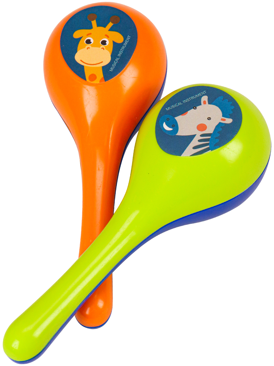 Игрушка музыкальная Рыжий кот бубен, маракас, кастаньеты, флейта - фото 4