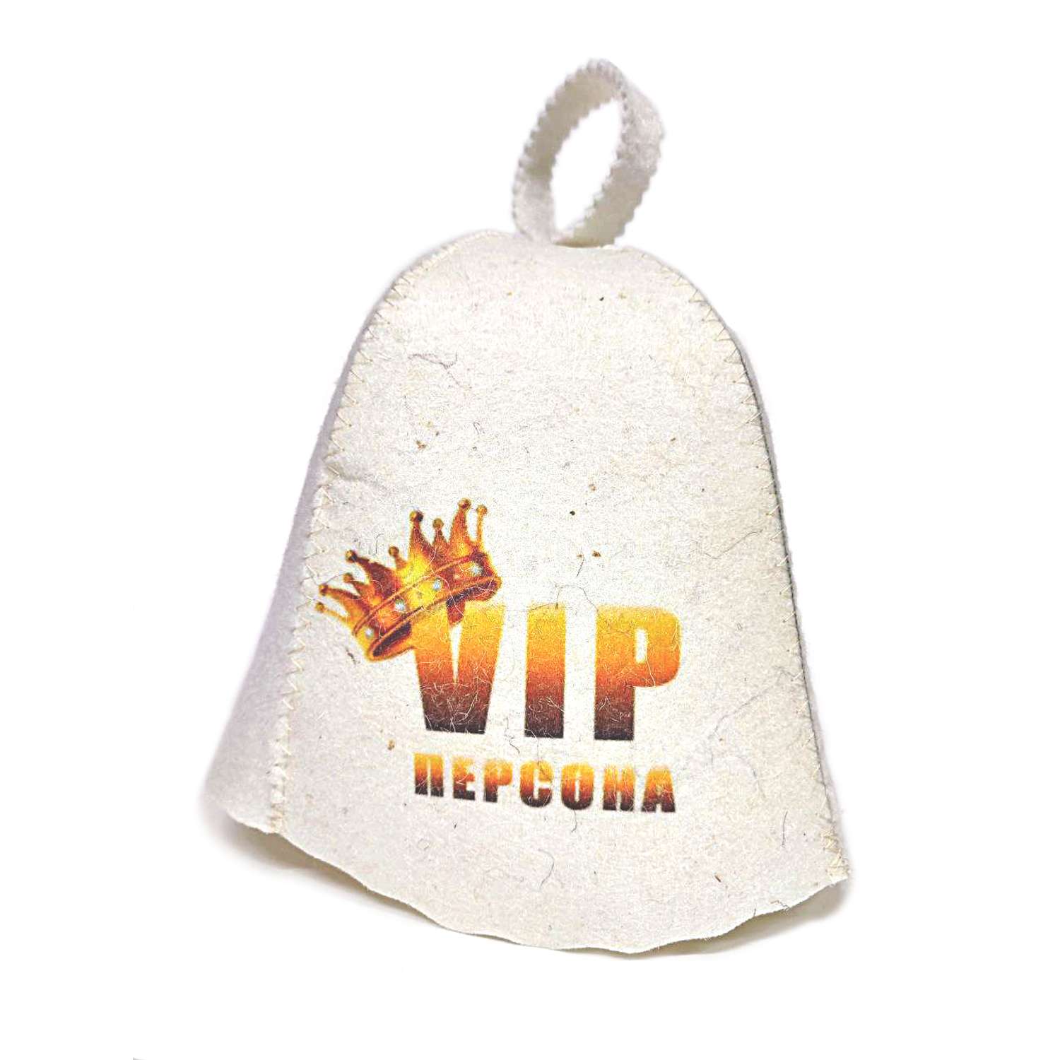 Шапка с принтом для бани и сауны VIP персона - фото 1